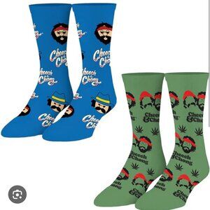 Cheech& Chong Men Novelty Crew Socks